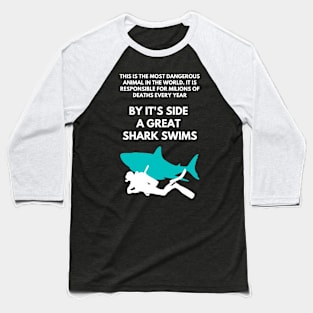 Best Funny Scuba Diving Themed Gift Idea Baseball T-Shirt